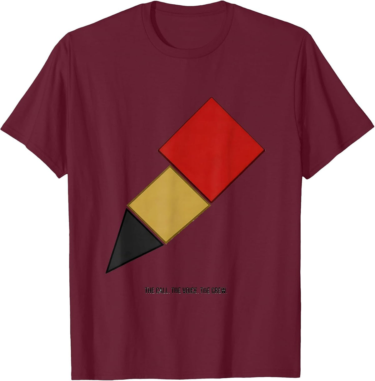 The Call The Voice The Crew First Responder Tribute Police T-Shirt - Burgundy