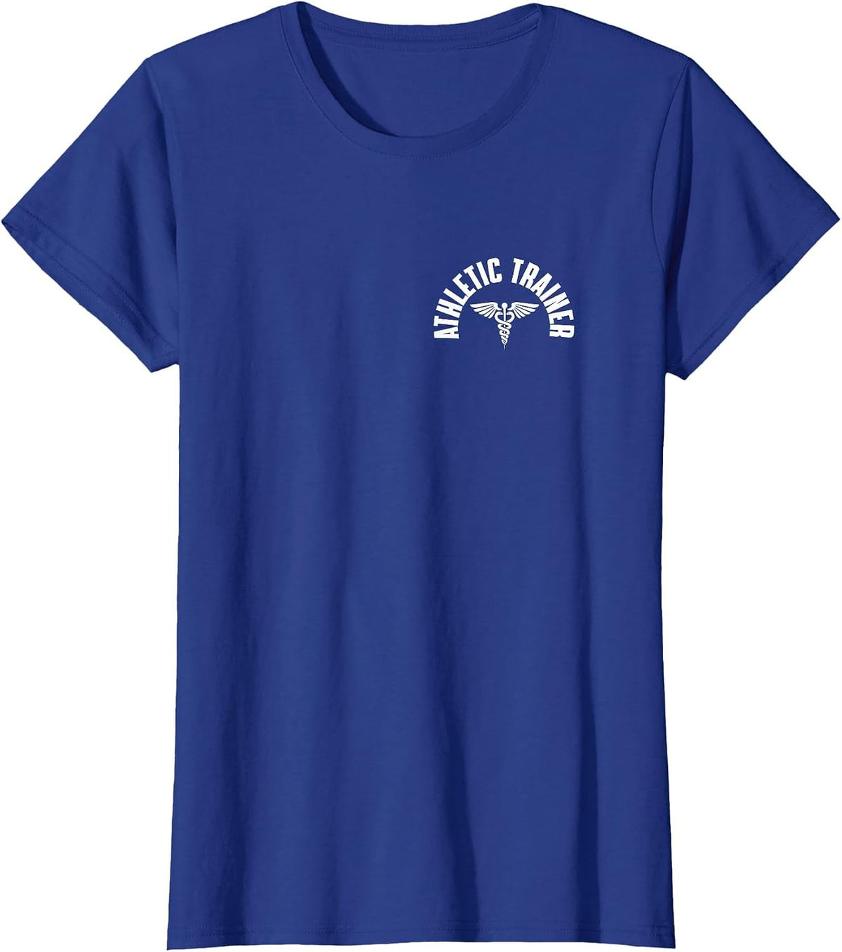 Athletic Trainer Pocket Wear Sports Medicine Caduceus T-Shirt - Royal Blue