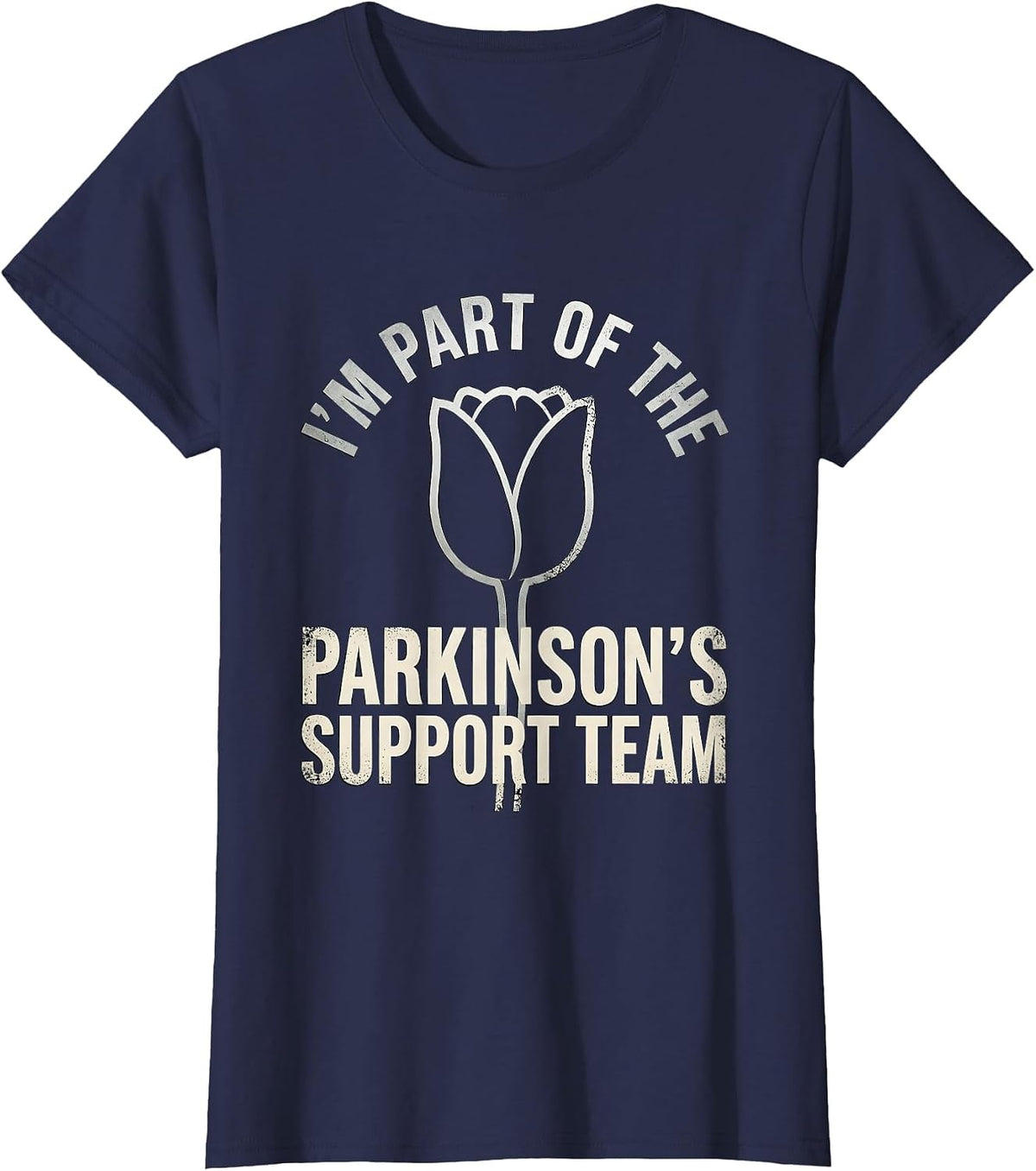 Women's I'm Part of the Parkinson's Support Team Support Squad T-Shirt - Navy Blue