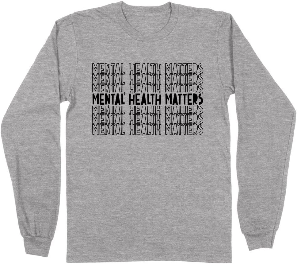 Mental Health Matters Long Sleeve Shirt Unisex - Grey