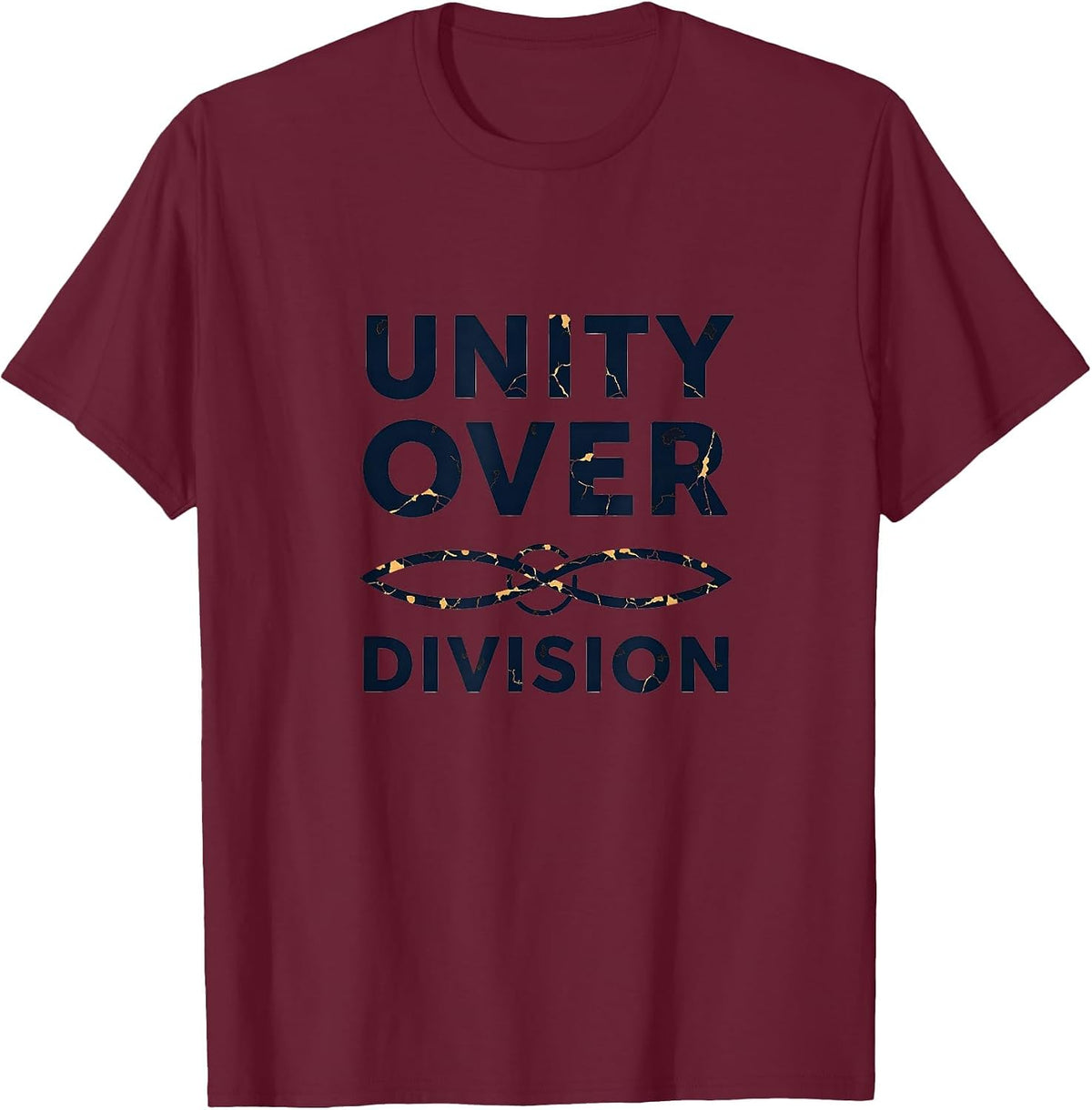 Unity Over Division Inauguration Design T-Shirt - Burgundy