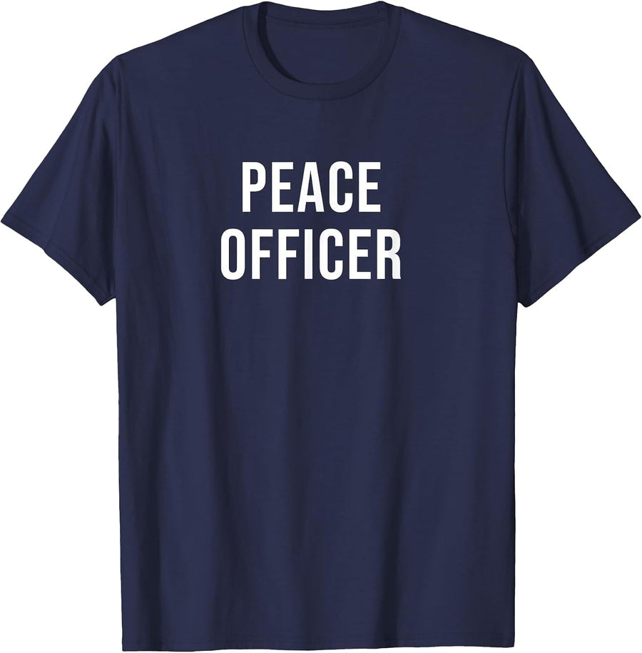 Peace Officer T-Shirt - Navy Blue