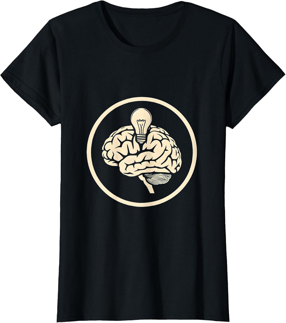 Women's Sped Teacher Brain Lightbulb Glowing Illustration T-Shirt - Black