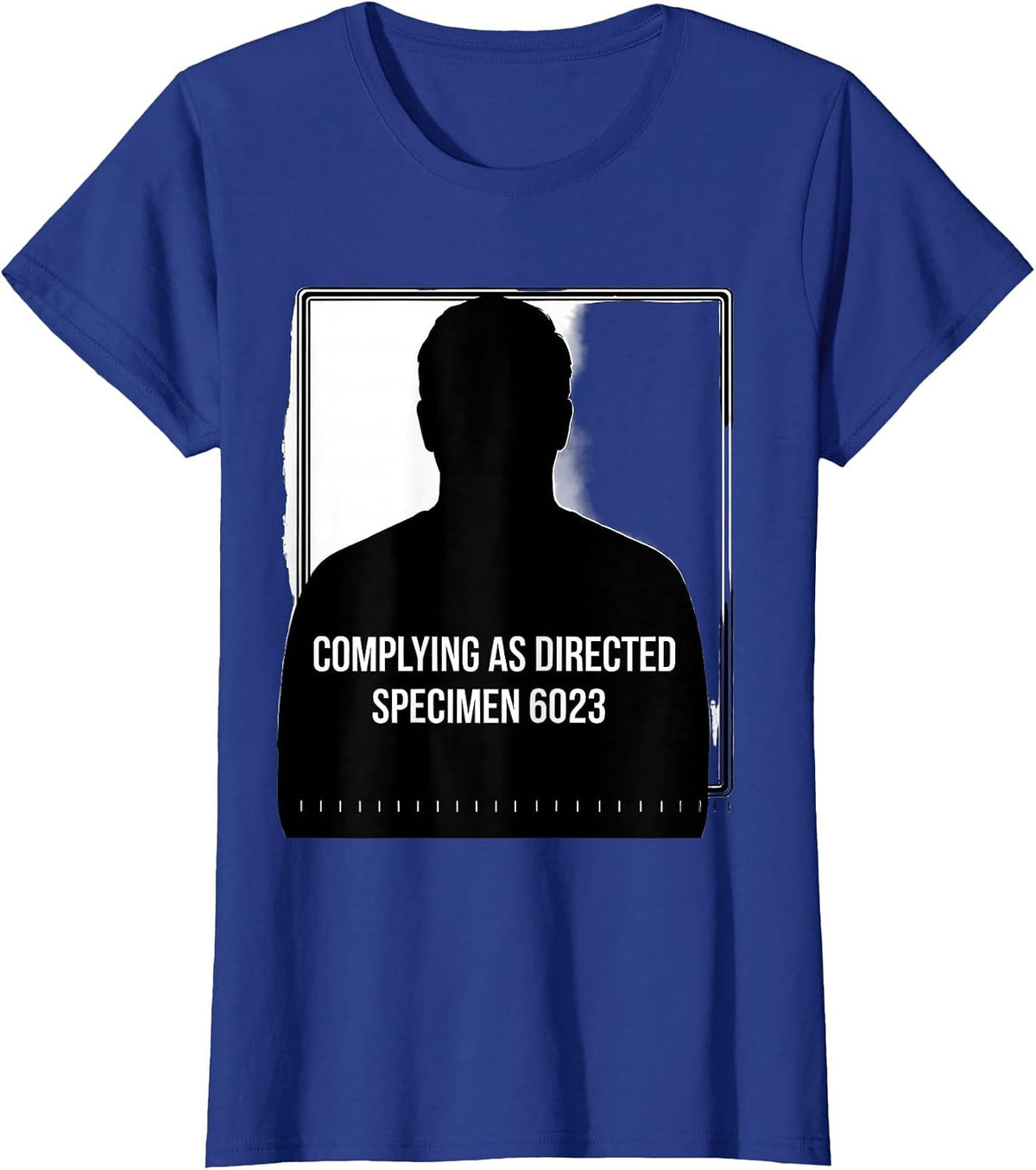 Women's Complying As Directed Specimen 6023 SCP Foundation Fan T-Shirt - Royal Blue