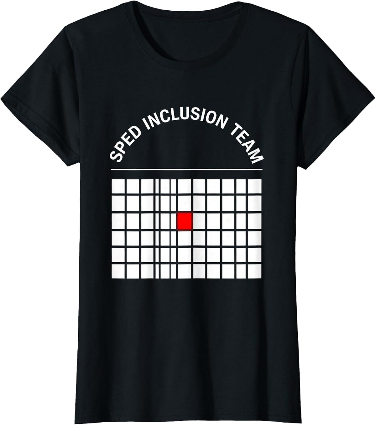 SPED Inclusion Team Retro Special Education Teacher Squad T-Shirt - Black