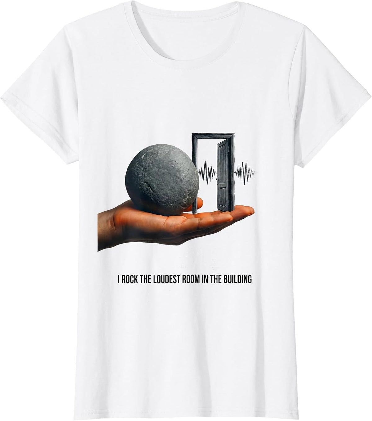 Women's I Rock The Loudest Room In The Building Sped Squad T-Shirt - White