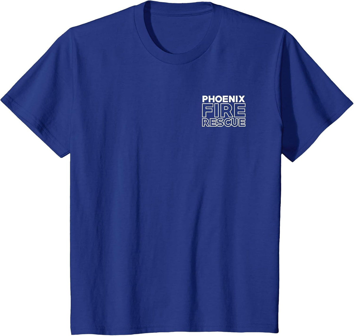 City of Phoenix Fire Rescue Arizona Firefighter T-Shirt T-Shirt - Royal Blue
