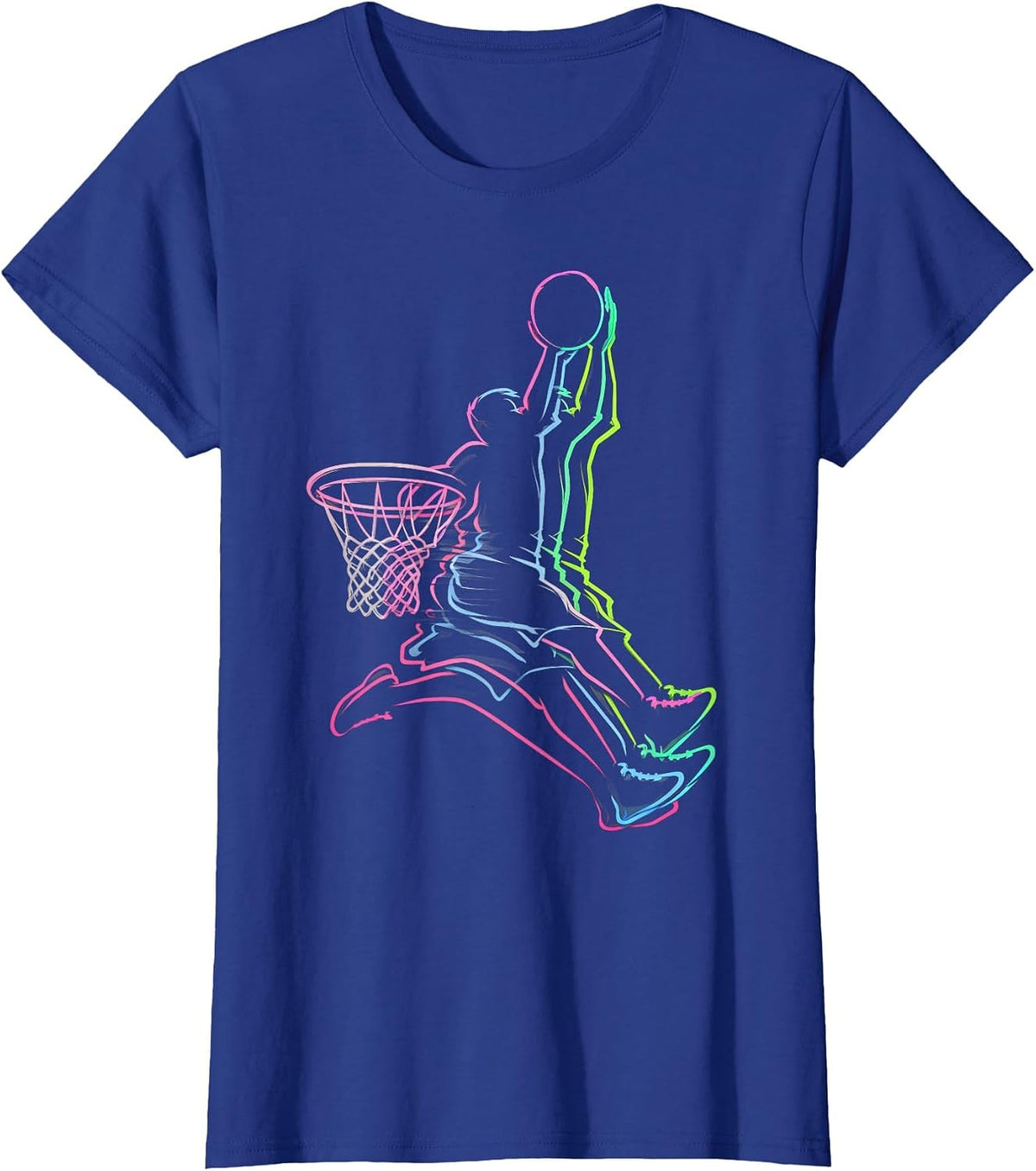 Funny Basketball for Men Kids Youth Player Basketball Teens T-Shirt - Royal Blue