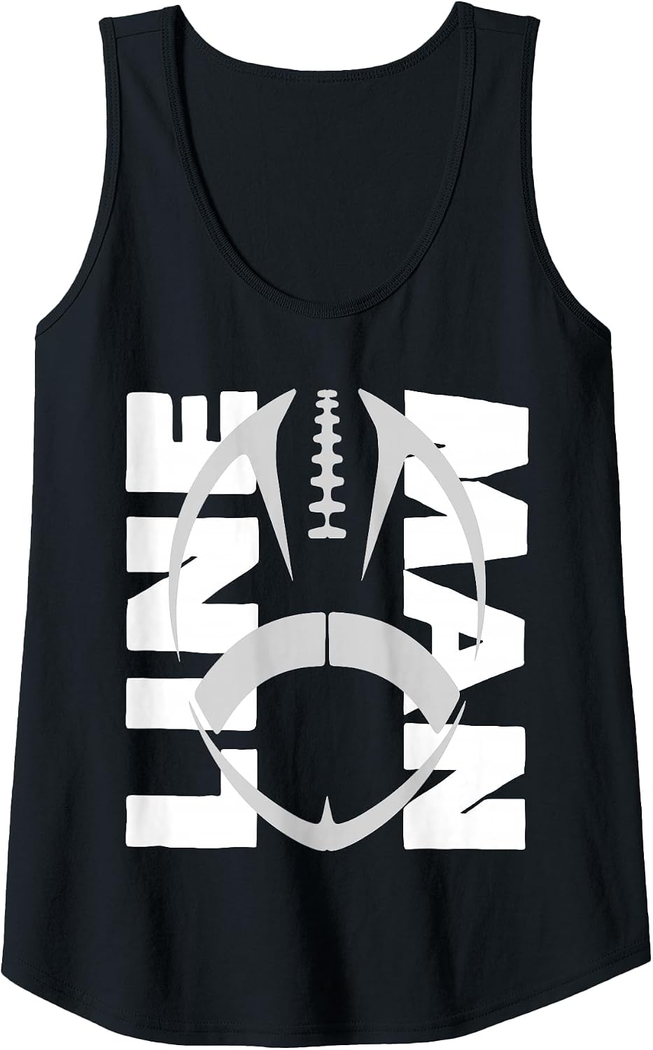 Football Lineman - Offensive/Defensive Line Tank Top - Black