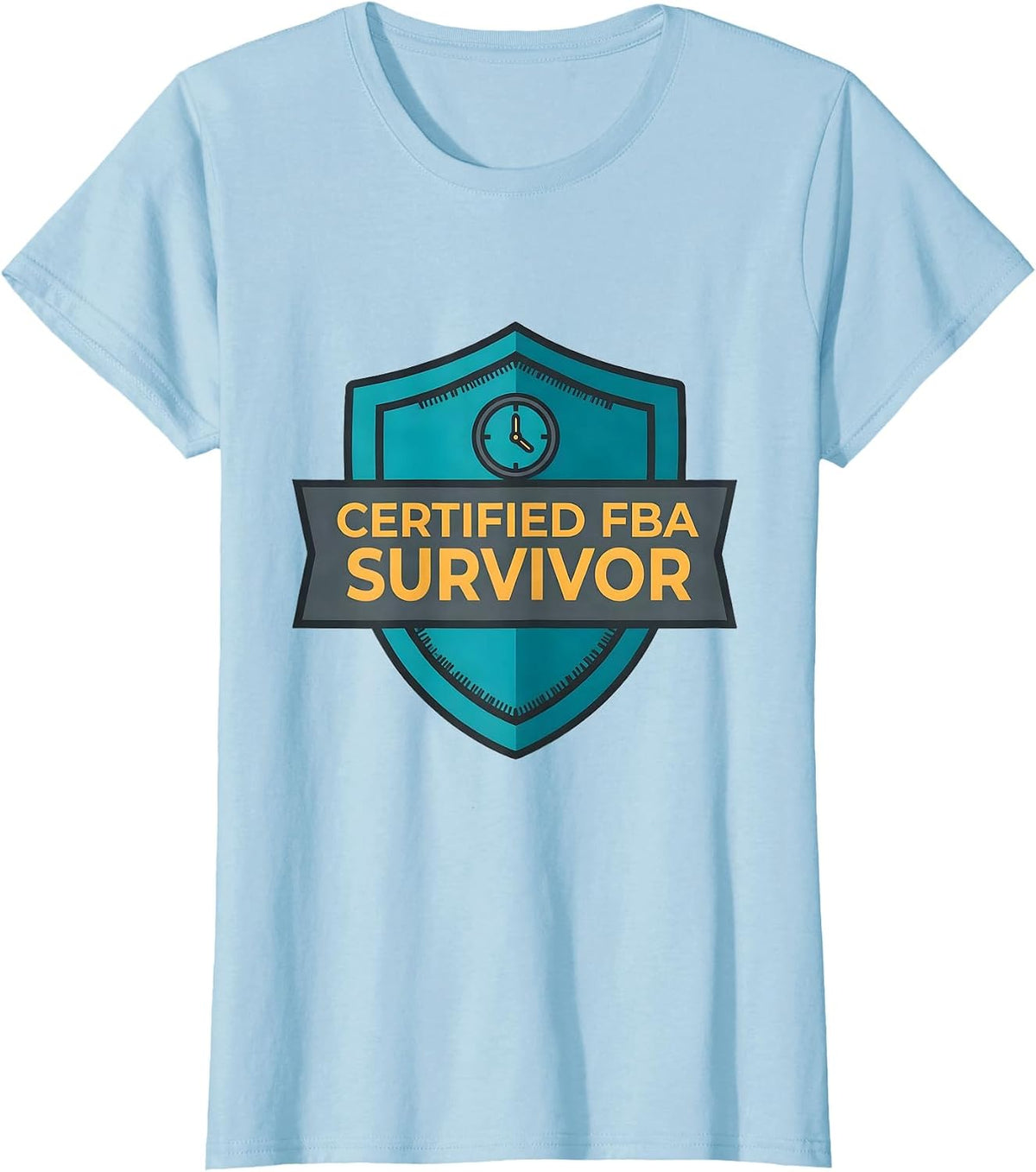 Certified FBA Survivor Funny Special Education Teacher SPED T-Shirt - Baby Blue