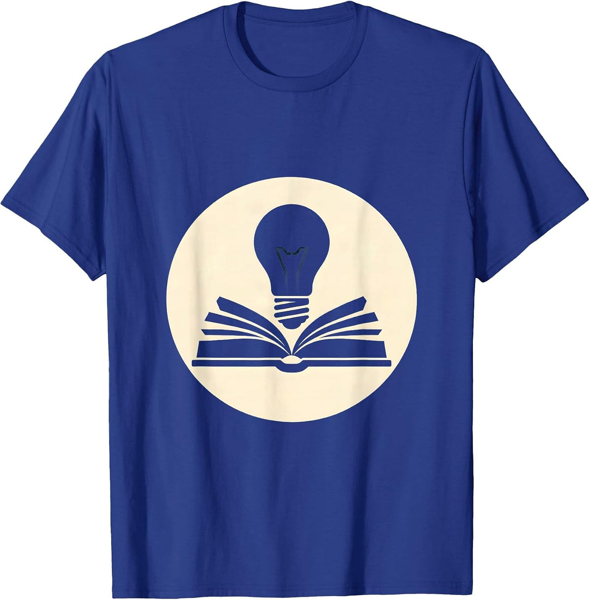 Men's Sped Teacher Illuminated Book Graphic T-Shirt - Royal Blue