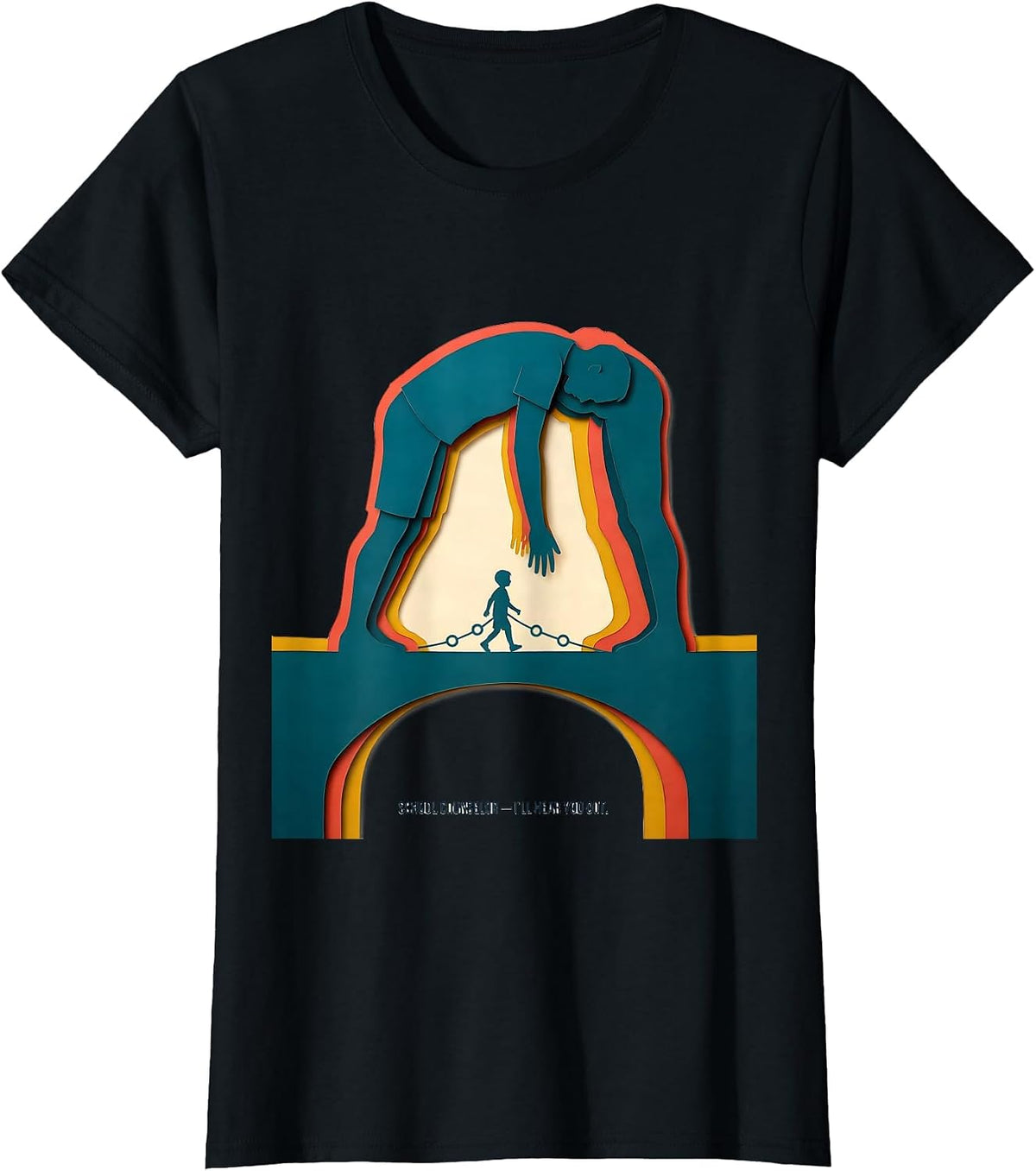 School Counselor — I’ll Hear You Out Funny Social Work Humor T-Shirt - Black