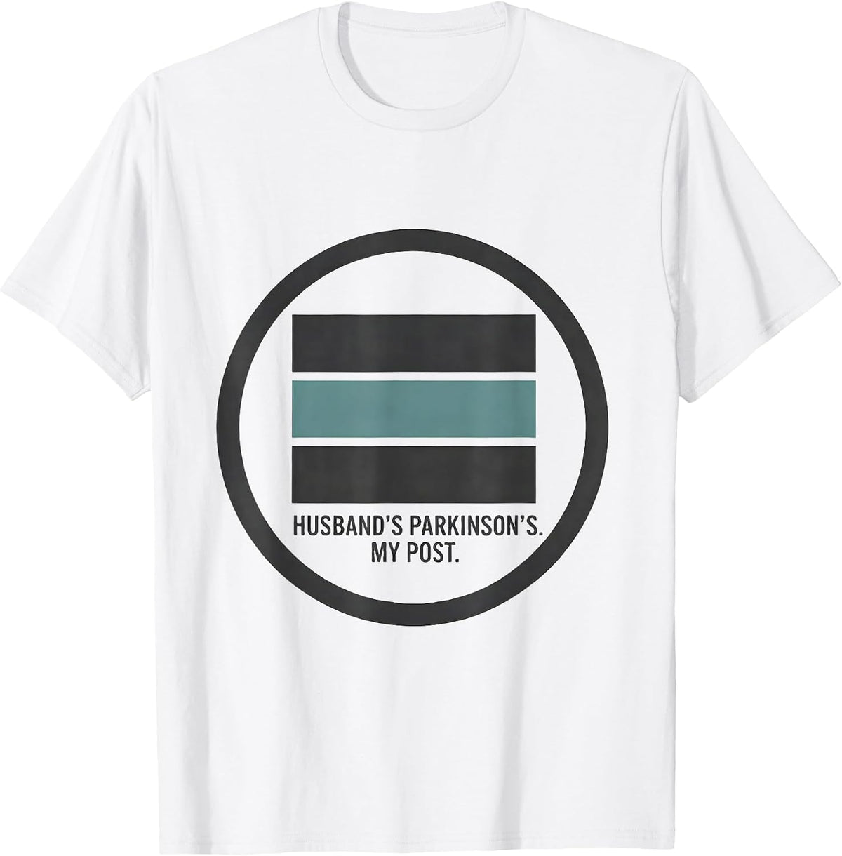 Men's Husband's Parkinson's My Post Parkinson's Warrior Support T-Shirt - White