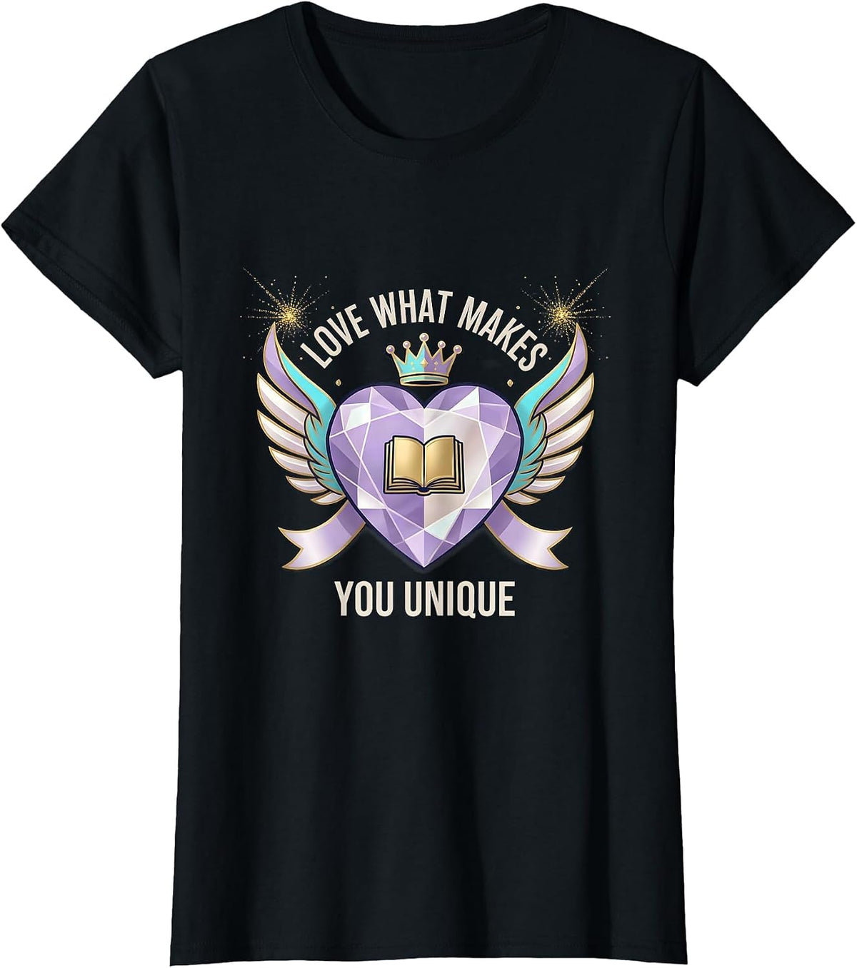 Love What Makes You Unique Special Education Design T-Shirt - Black