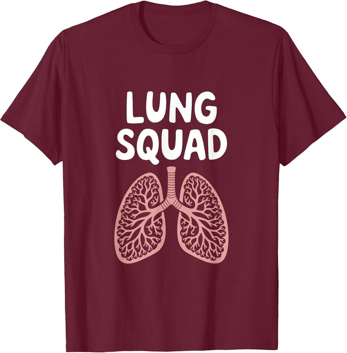 Lung Squad - Lung Squad Respiratory Therapist T-Shirt - Burgundy