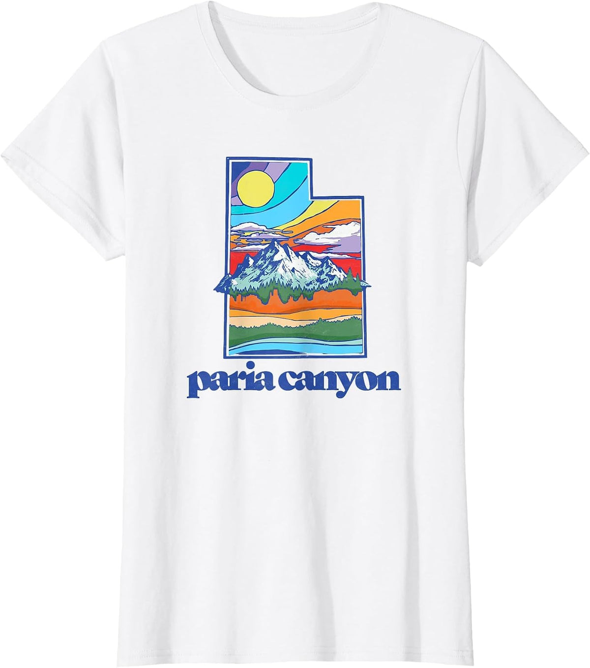 Paria Canyon Utah Vintage Nature Outdoor Graphic T-Shirt - White