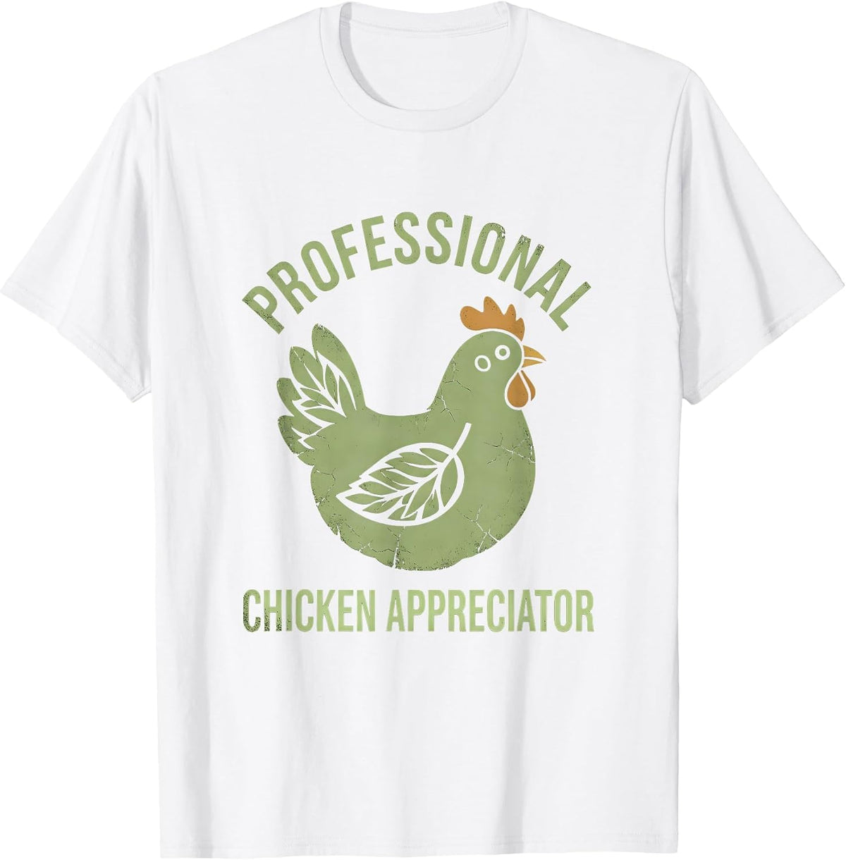 Men's Professional Chicken Appreciator Funny Poultry Design T-Shirt - White