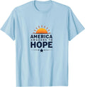 America Awakens To Hope Inauguration Design T-Shirt - Baby Blue