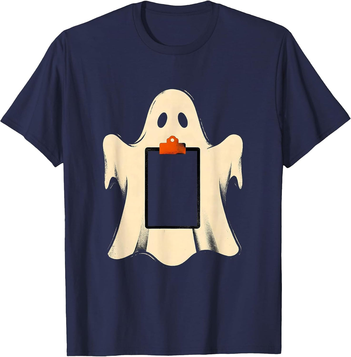 Men's Sheet Ghost Para Normal Activities SPED Teacher Halloween T-Shirt - Navy Blue