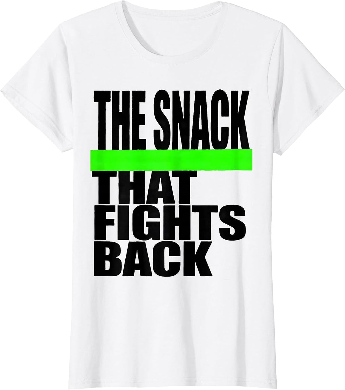 The Snack That Fights Back Pickle Design T-Shirt - White