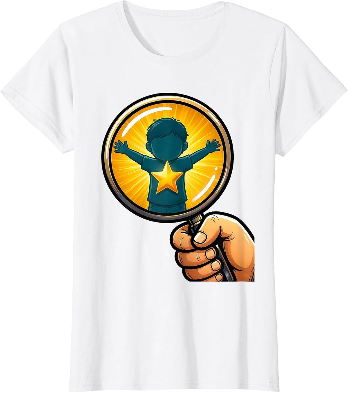 Special Education Teacher Glowing Star Child Gift T-Shirt - White
