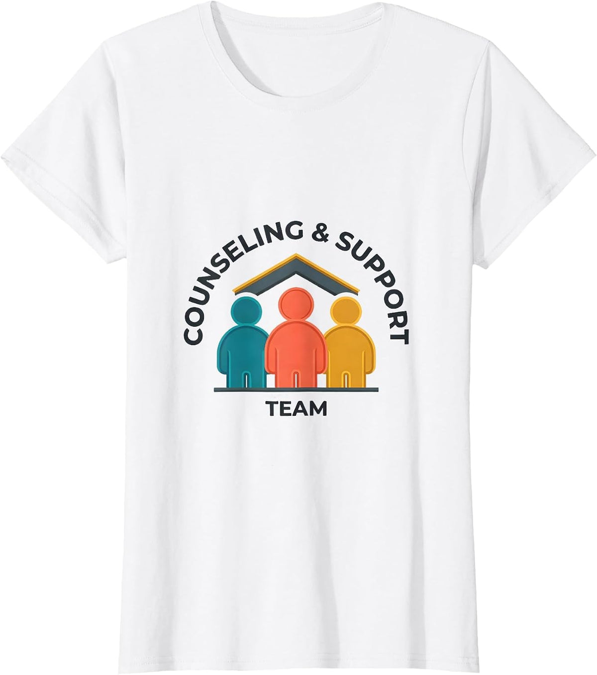 Counseling & Support Team School Counselor Mental Health T-Shirt - White