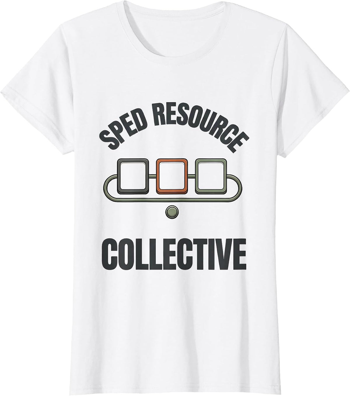 Women's SPED Resource Collective Special Education Teacher Squad T-Shirt - White