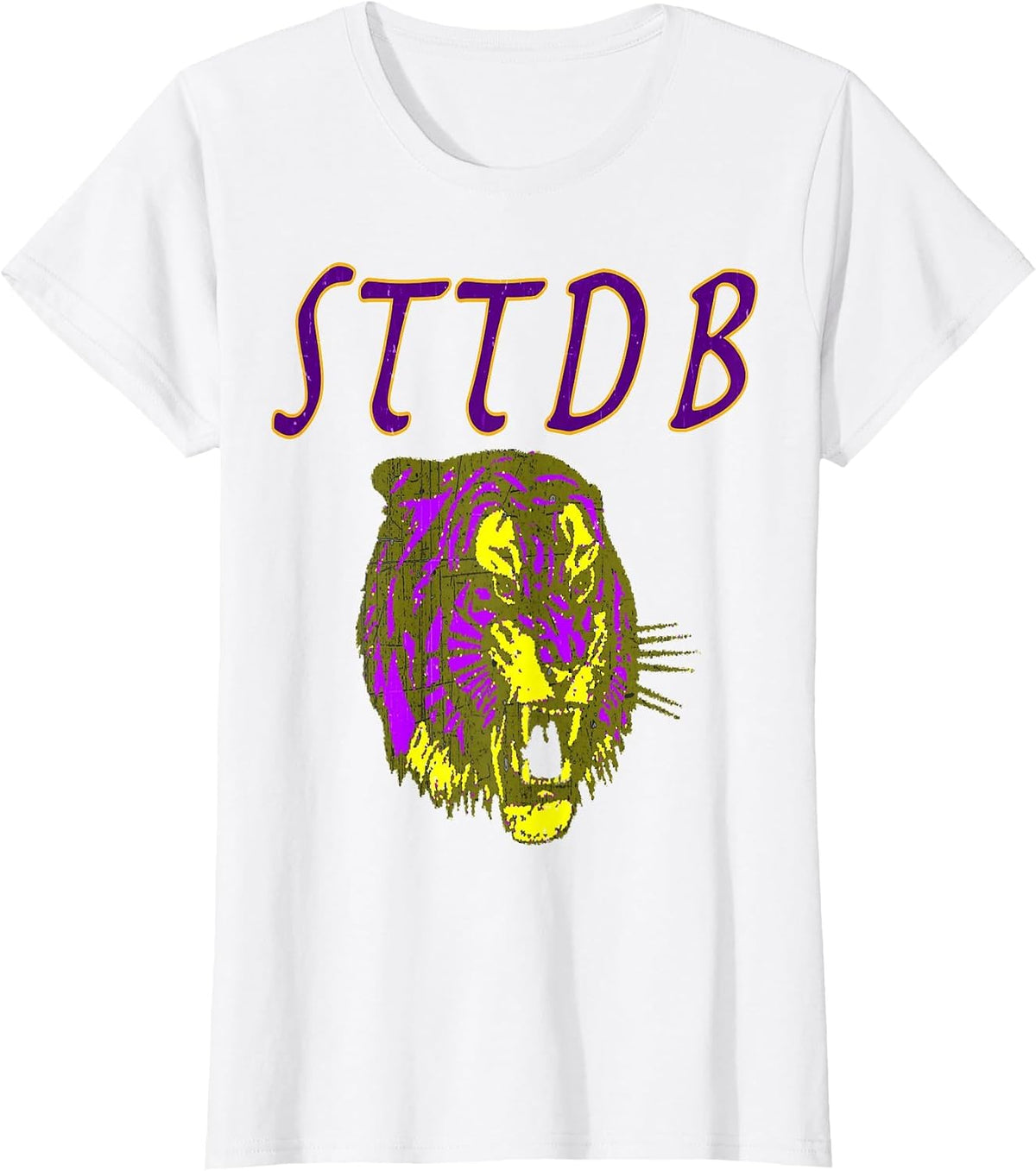 STTDB Suck That Tiger DB Classic TEE Neck Band Song L S U T-Shirt - White