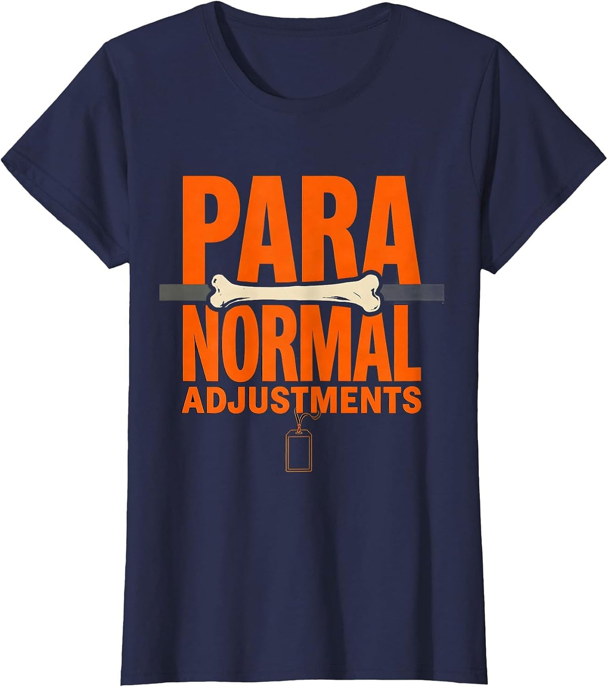 Women's Para Normal Adjustments Ghost Sped Para Teacher Halloween T-Shirt - Navy Blue