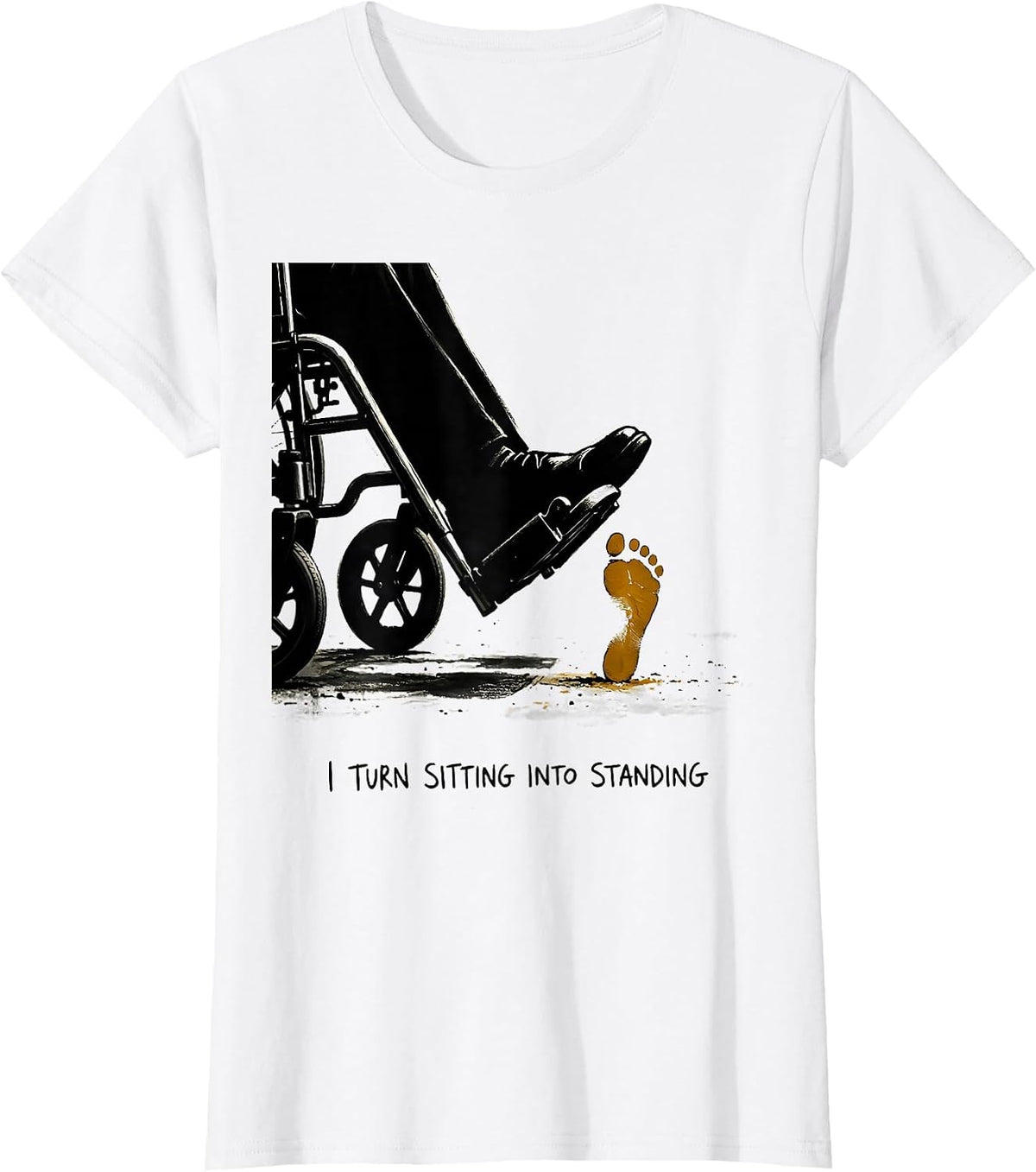 I Turn Sitting Into Standing Physical Therapy PT Humor T-Shirt - White