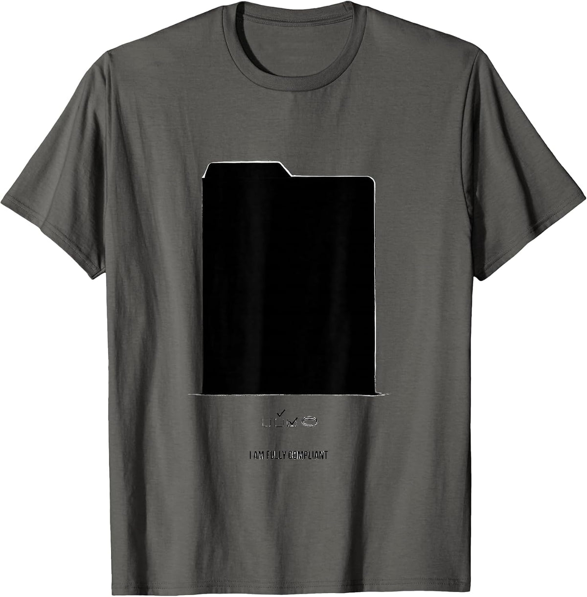 Men's I Am Fully Compliant Funny Special Education Teacher SPED T-Shirt - Asphalt Grey