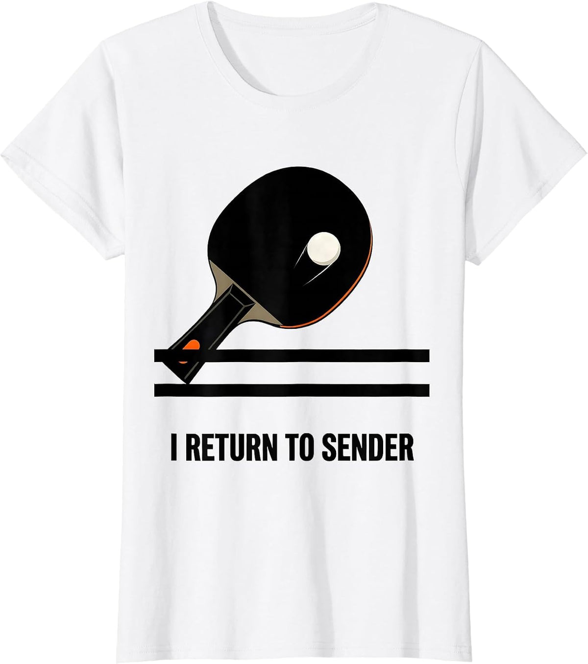 I Return To Sender Brutalist Tennis Humor Player Gift T-Shirt - White