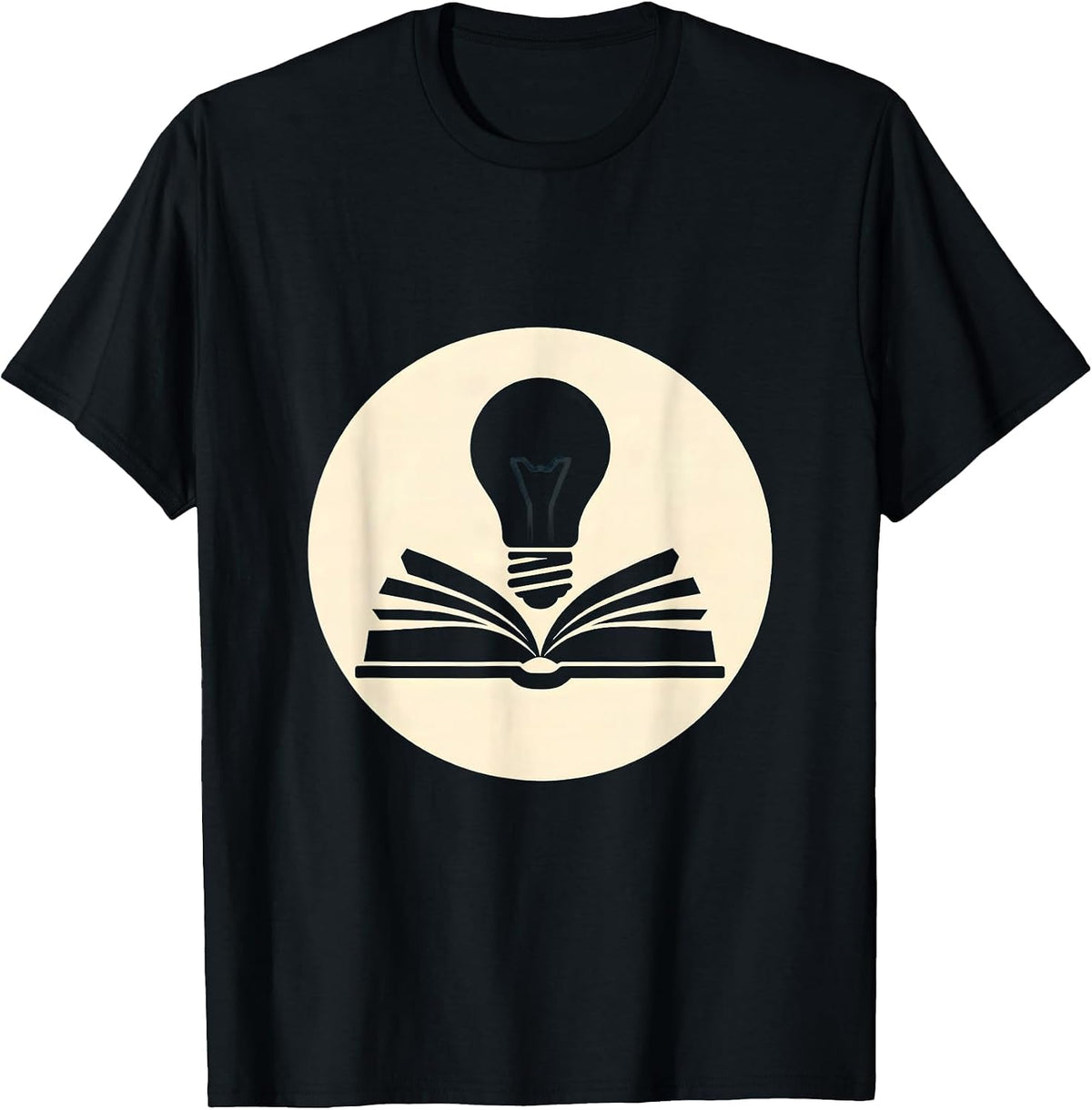 Men's Sped Teacher Illuminated Book Graphic T-Shirt - Black