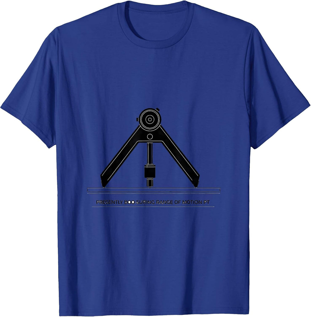 Men's Presently Boo-suring Range of Motion PT Physical Therapy T-Shirt - Royal Blue