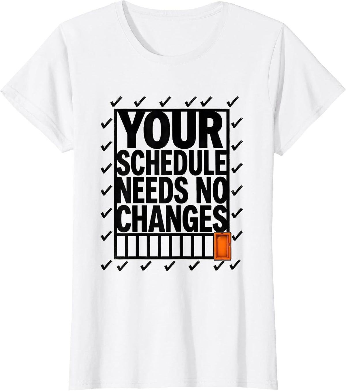 Your Schedule Needs No Changes Retro Groovy School Counselor T-Shirt - White