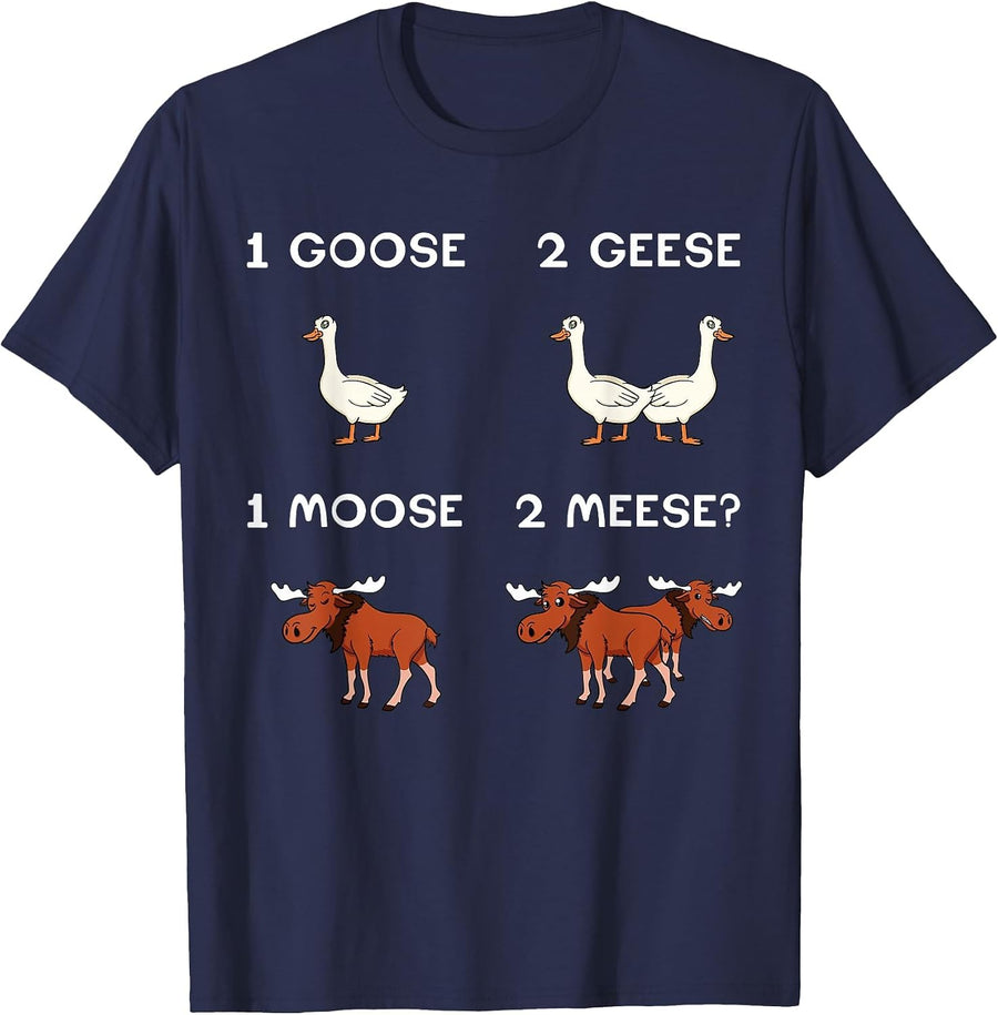 English Teacher Grammar Instructor Reading Singular Plural T-Shirt - Navy Blue