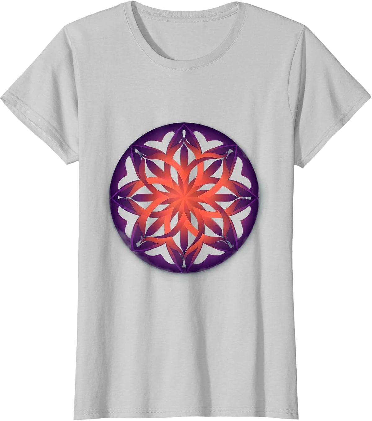 Dyslexia Awareness Kaleidoscope Letter Art T-Shirt - Silver Grey