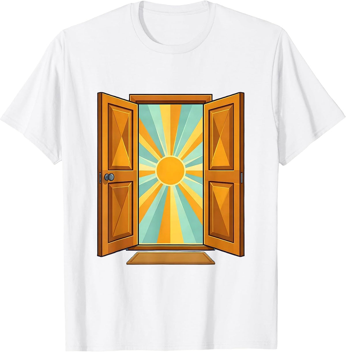 Men's School Counselor Open Door Sunlight Graphic T-Shirt - White