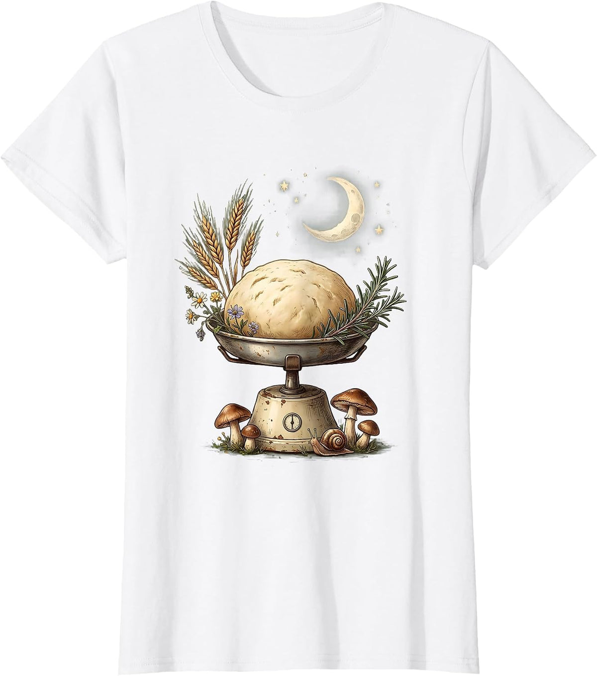 In My Sourdough Era Vintage Kitchen Scale Tee T-Shirt - White