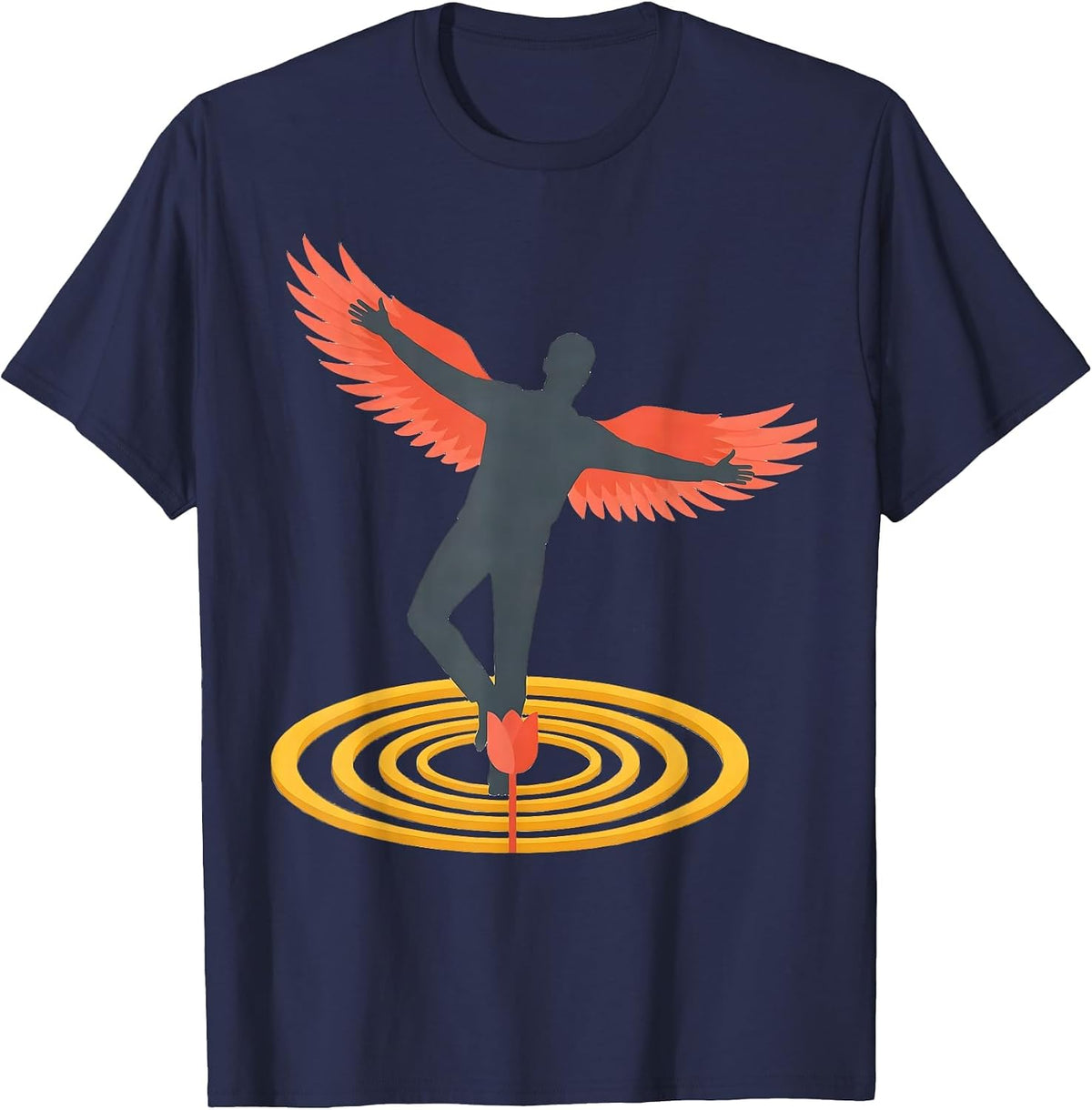 Men's Balance Warrior Parkinson's Defiant Humor Support T-Shirt - Navy Blue
