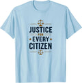 Justice for Every Citizen Inauguration 2025 Design T-Shirt - Baby Blue