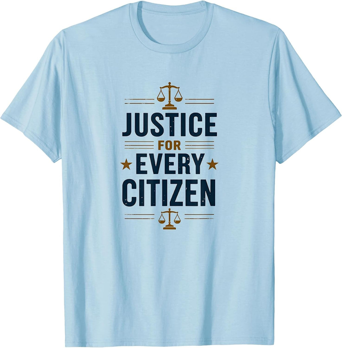 Justice for Every Citizen Inauguration 2025 Design T-Shirt - Baby Blue