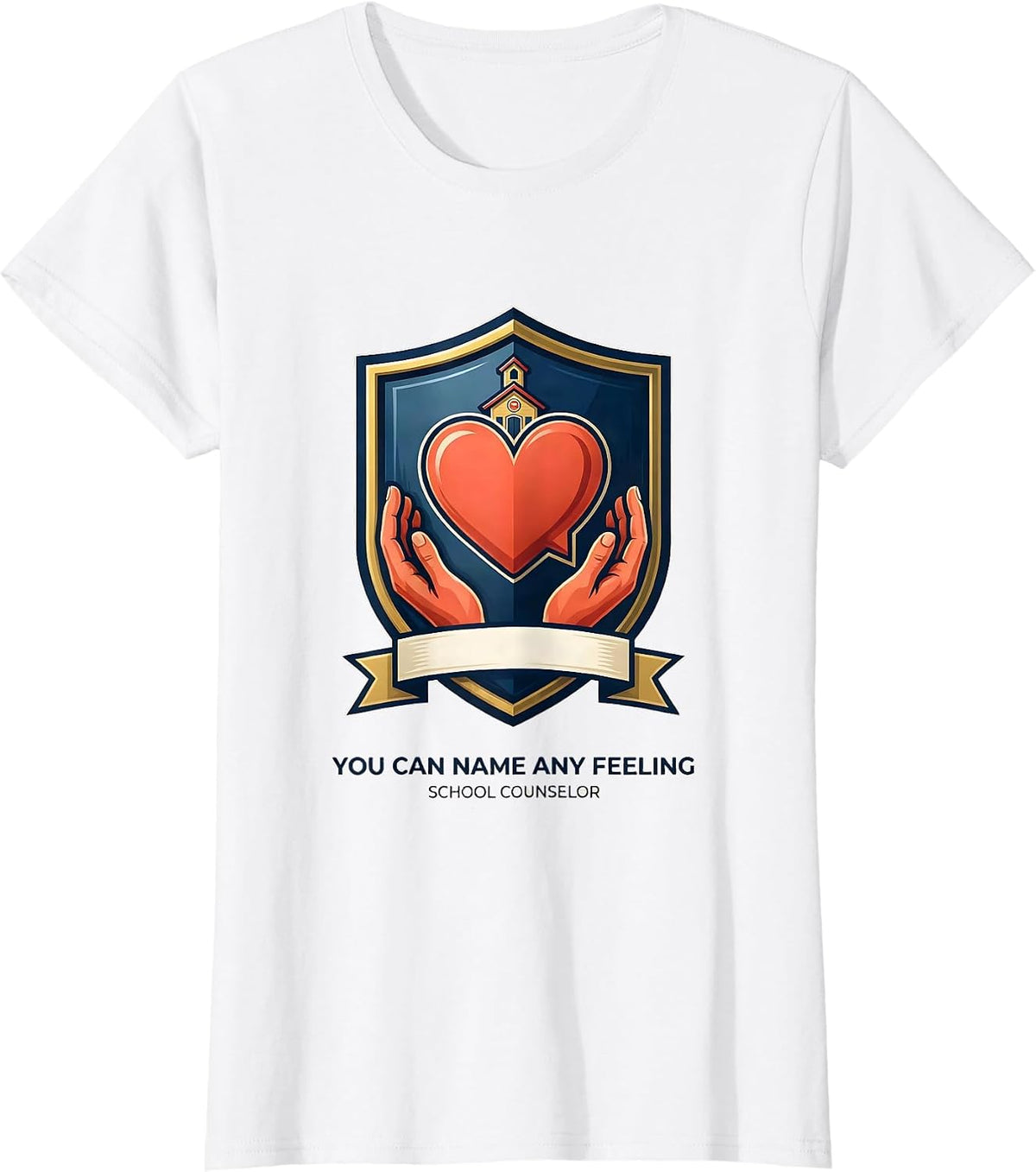 You Can Name Any Feeling School Counselor T-Shirt - White