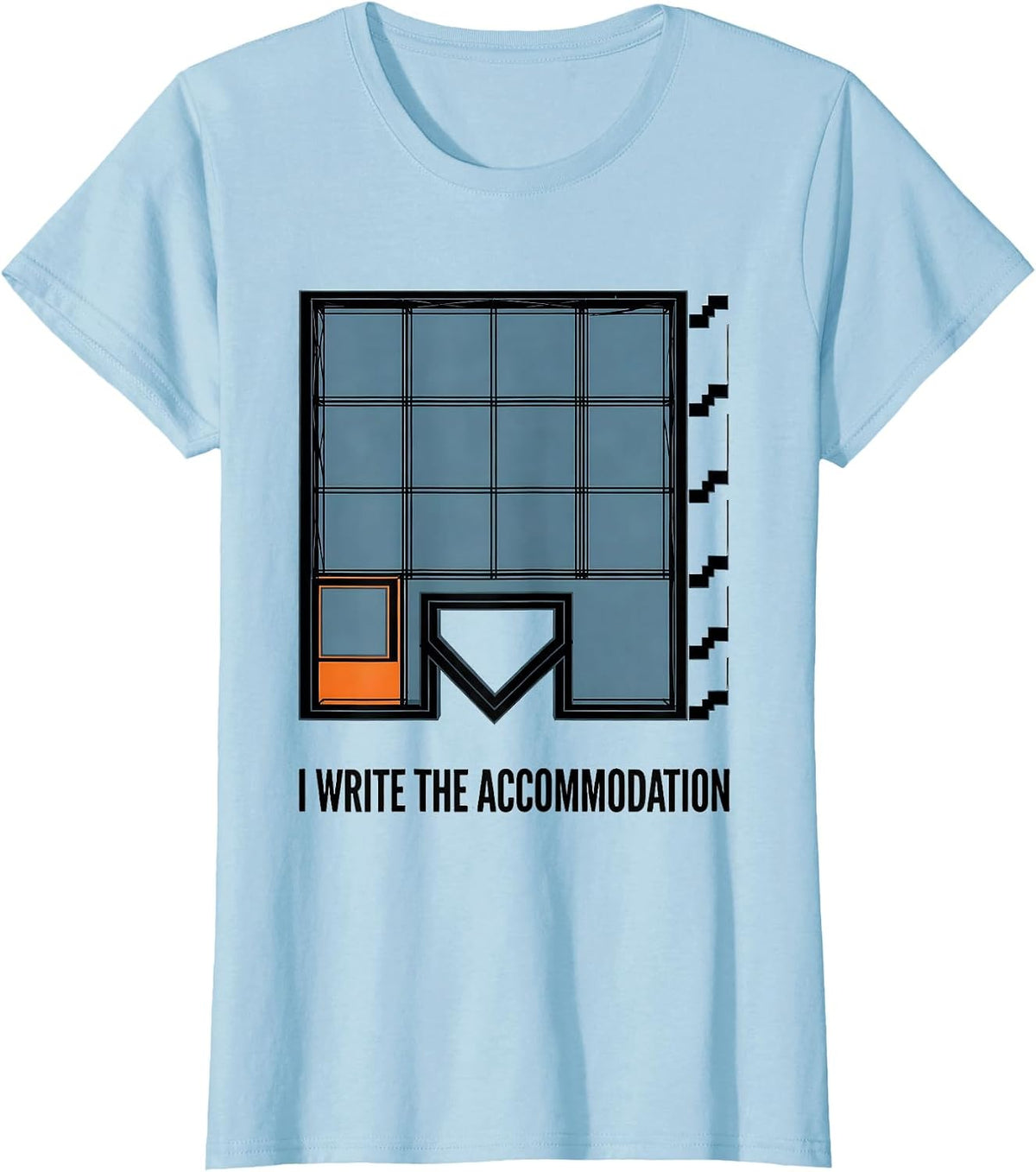 Women's I Write The Accommodation Special Education Teacher Sped T-Shirt - Baby Blue