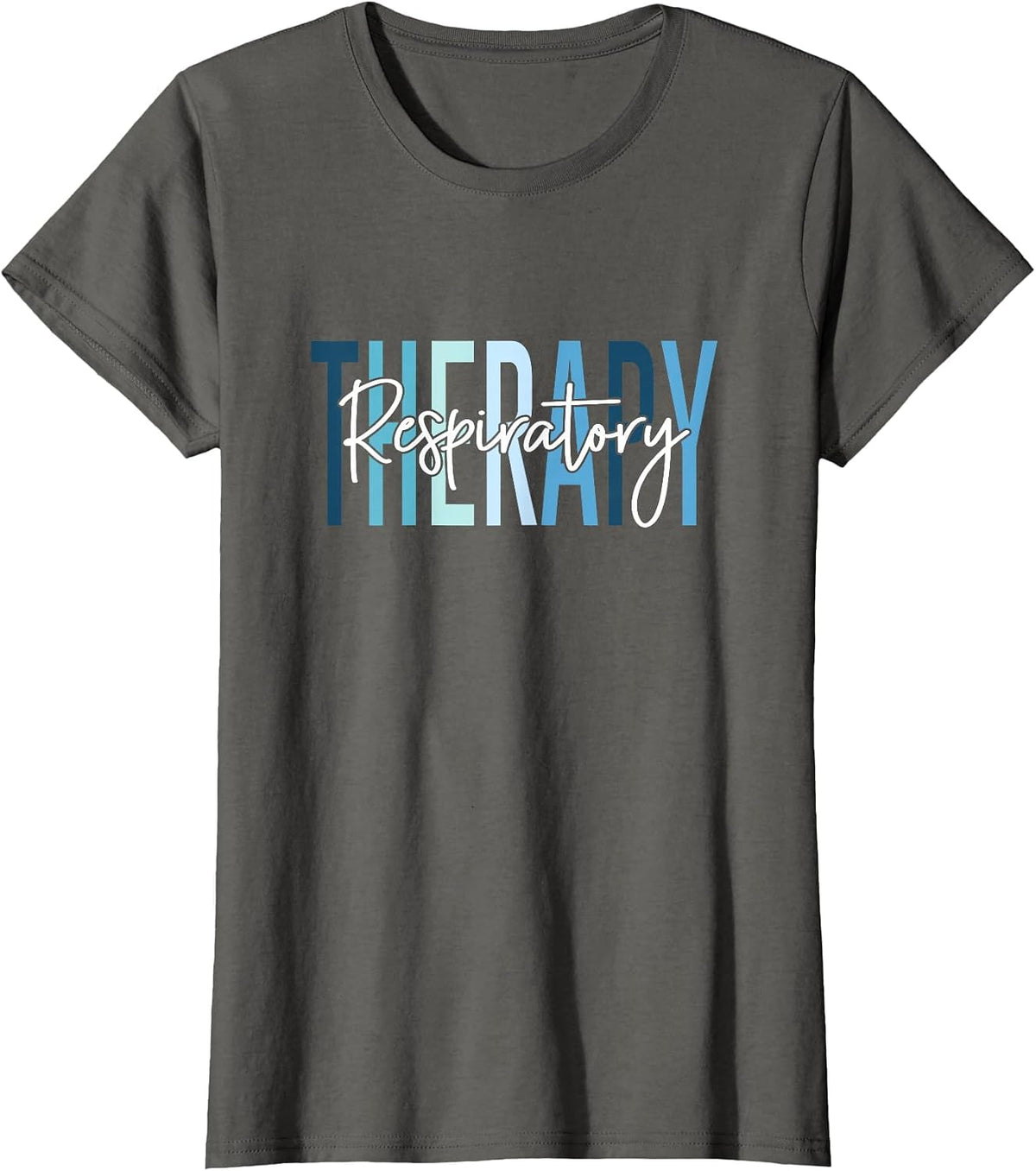 Respiratory Therapy Nurse Respiratory Therapist RT Nurse T-Shirt - Asphalt Grey
