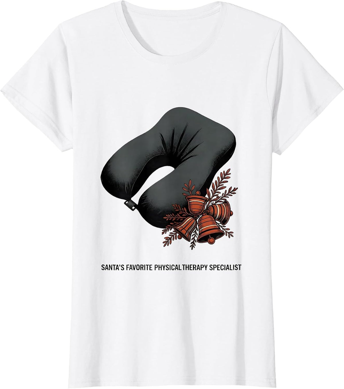 Santa's Favorite Physical Therapy Specialist PT T-Shirt - White