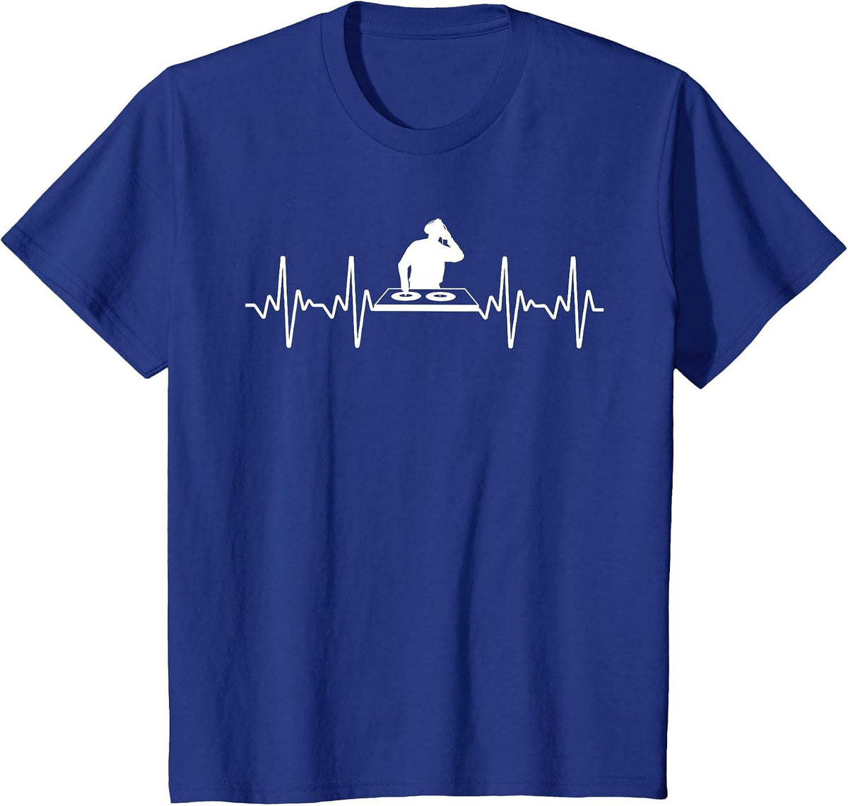 Funny DJ Design for Men Women Vinyl Record Disc Jockey Lover T-Shirt - Royal Blue