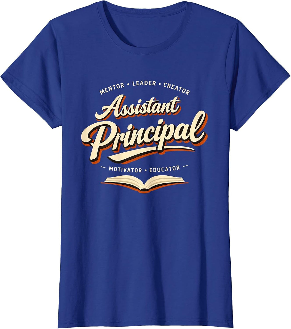 Groovy Assistant Principal Teacher Appreciation Week T-Shirt - Royal Blue