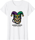 Women's Mardi Gras, I’m Off The Rails Funny Carnival Party Costume T-Shirt - White
