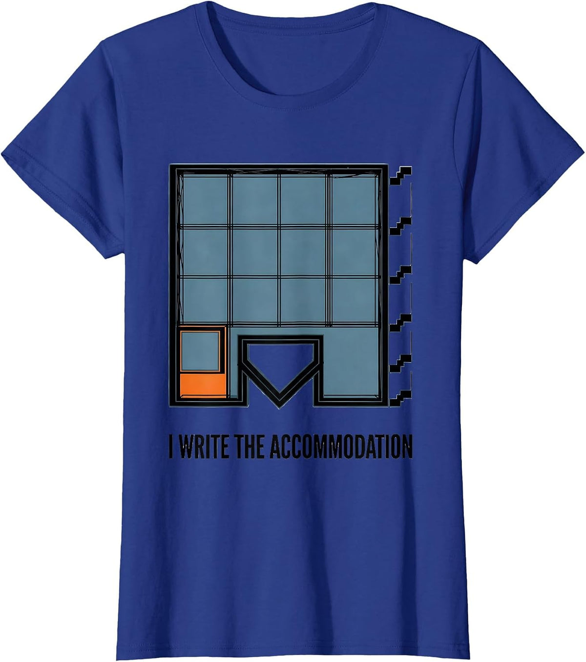 Women's I Write The Accommodation Special Education Teacher Sped T-Shirt - Royal Blue